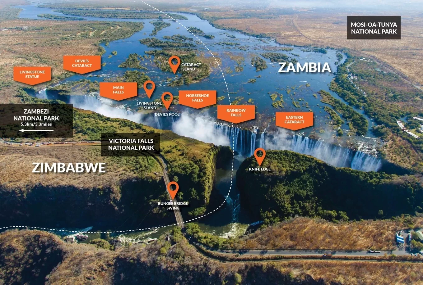 "Detailed Travel Guide to South Africa's Three Countries" - Botswana, Zimbabwe & Namibia Adventure