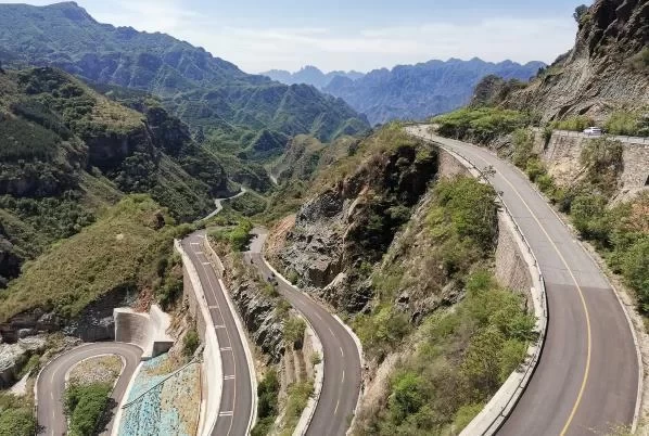 Where are the most beautiful winding mountain roads in Beijing 