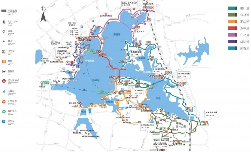 East Lake Green Road Hiking Latest Map, Please Collect the Big Hiking Route Strategy