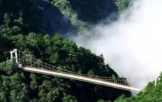 Where is the Danjiang Taiji Gorge Glass Bridge? How long is the Danjiang Taiji Gorge Glass Bridge?