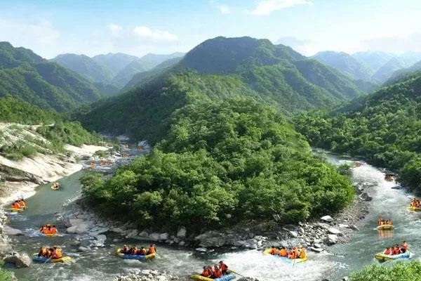 Where is the Lushan Xihai Rafting in Jiujiang, with opening hours and ticket prices 