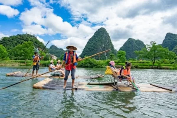 Which Section of the Yulong River Bamboo Raft in Yangshuo is the Best? Route Introduction 